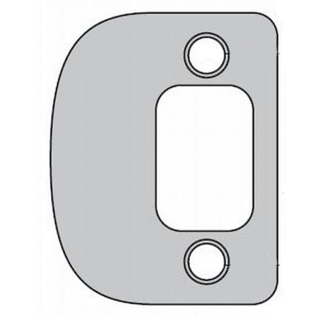 Kwikset Deadbolt Strike, Bright Polished Chrome 85303-26